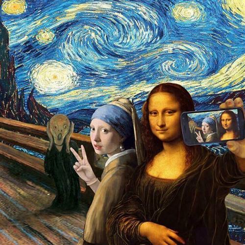 Art history selfie 